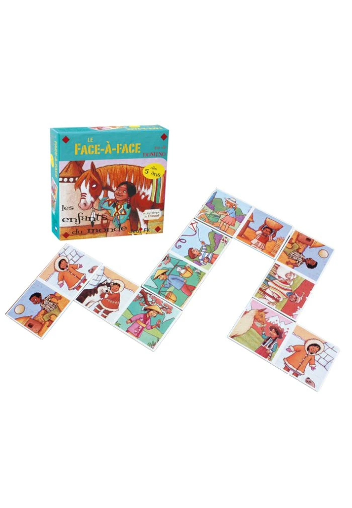 Domino Face à Face Enfants Du Monde 4 Domino Face à Face Enfants Du Monde – Image 2