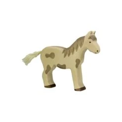 Figurine Holtztiger Cheval Debout - Tacheté
