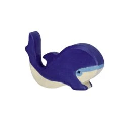 Figurine Holtztiger Petite Baleine Bleue