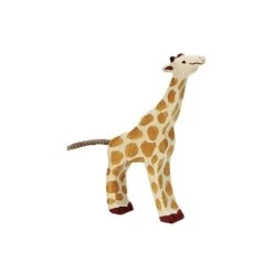 Figurine Holtztiger Petite Girafe Mangeant