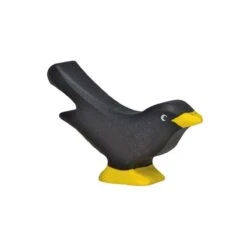 FIGURINE HOLZTIGER MERLE NOIR 6 CM