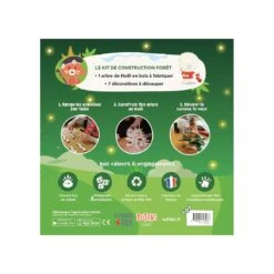 Kit Forêt - Construis Et Décore Ton Sapin De Noël En Bois -Divertissement Jeux Jouets Magasin kit activite nature fabrique ton sapin 5