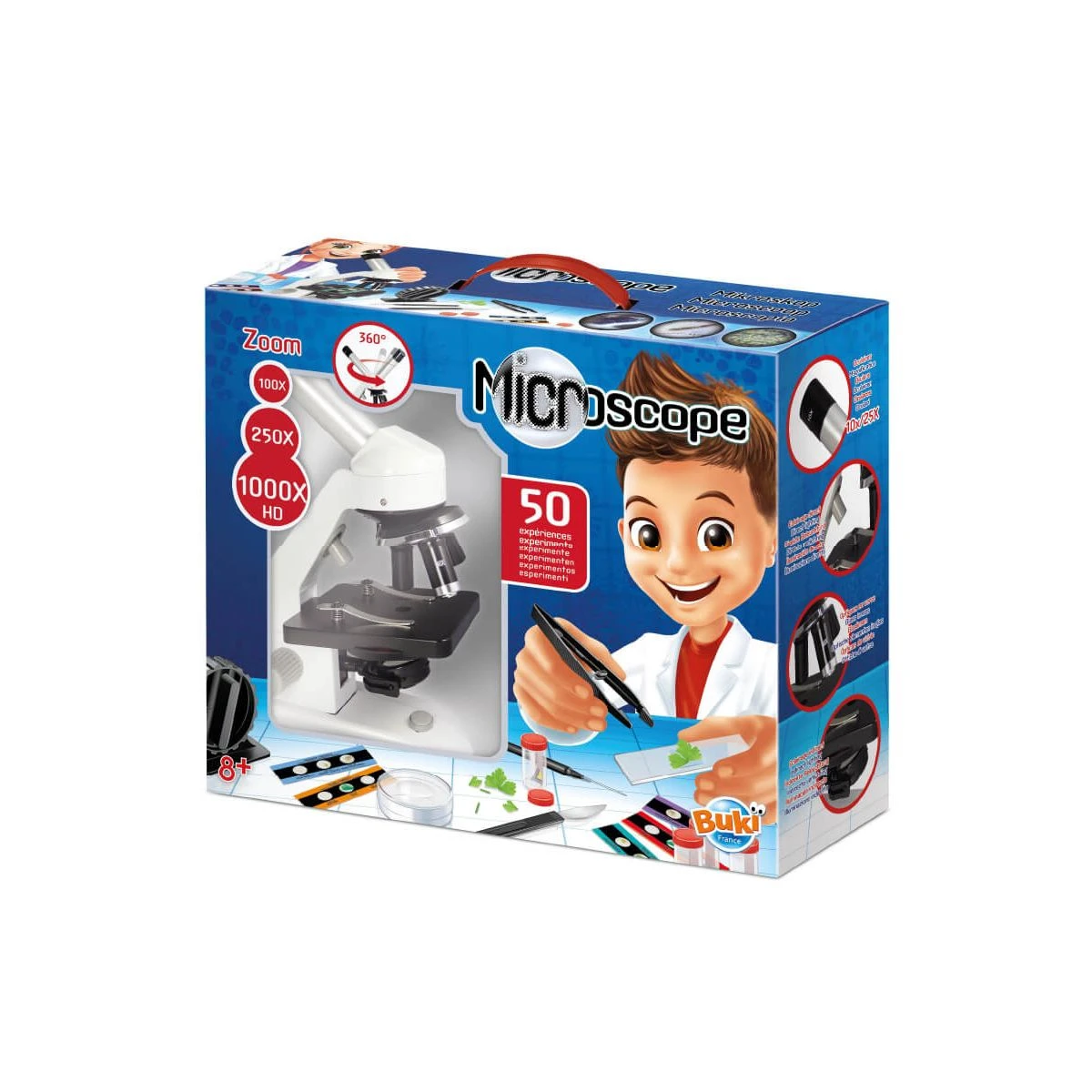 BUKI Microscope 50 Expériences X 100 à X1000HD 3 BUKI Microscope 50 Expériences X 100 à X1000HD
