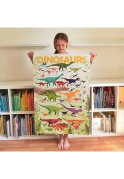 Poster Découverte Avec Stickers Dinosaures -Divertissement Jeux Jouets Magasin poster decouverte avec stickers dinosaures 2