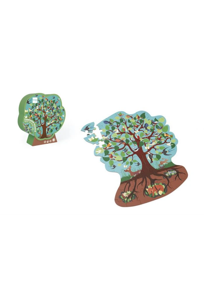 Dam Contour Puzzle Arbres Et Oiseaux 4 Dam Contour Puzzle Arbres Et Oiseaux – Image 2