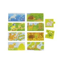 Goki Puzzle Qui Mange Quoi ? 9 Motifs