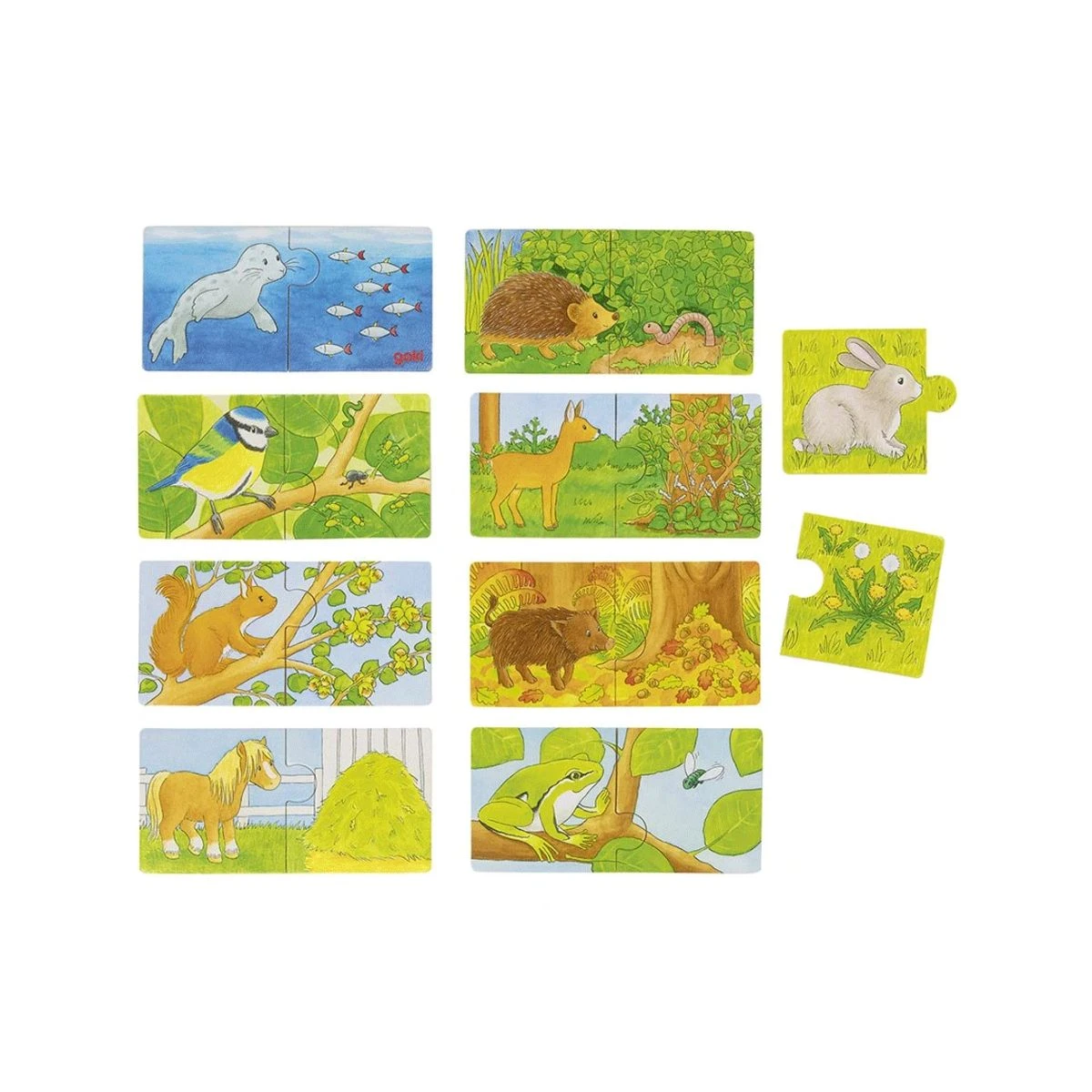 Goki Puzzle Qui Mange Quoi ? 9 Motifs 3 Goki Puzzle Qui Mange Quoi ? 9 Motifs