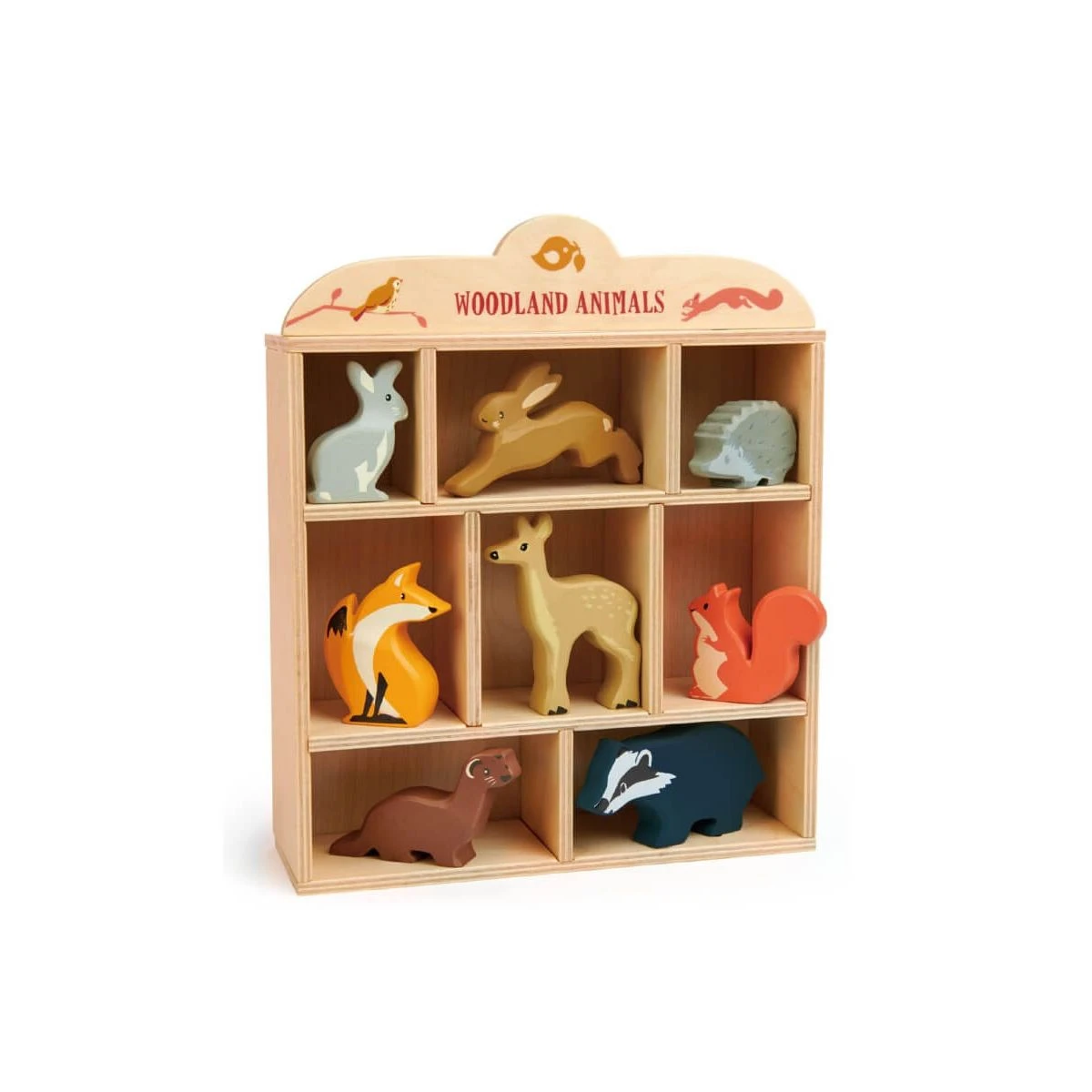 Dam Set D'animaux En Bois : Animaux De La Forêt 3 Dam Set D'animaux En Bois : Animaux De La Forêt