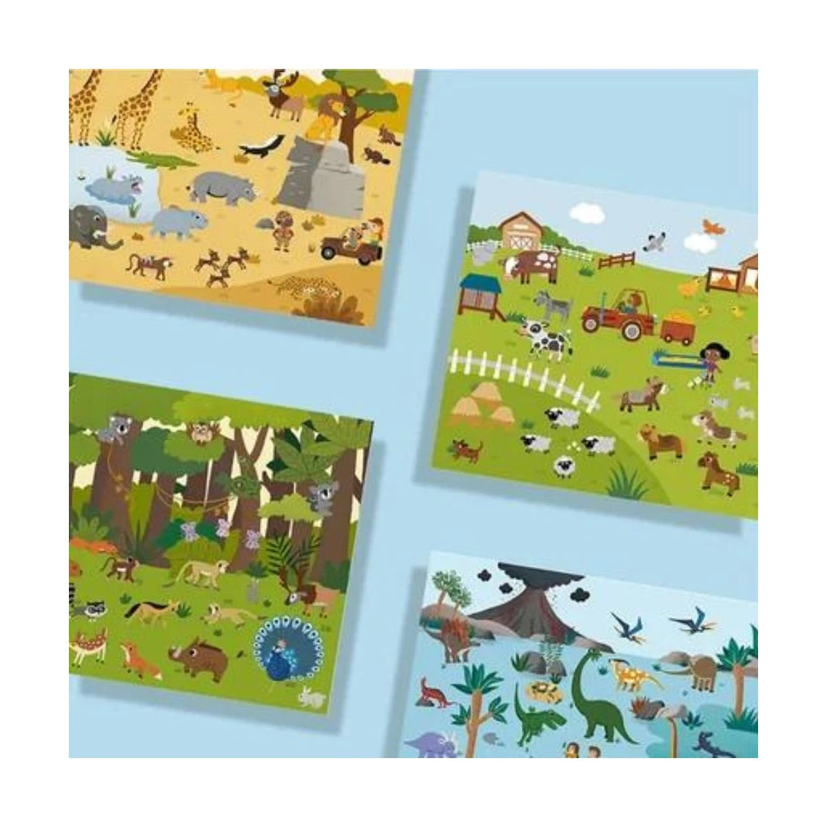 Stickers Repositionnables - Animaux 4 Stickers Repositionnables - Animaux – Image 2