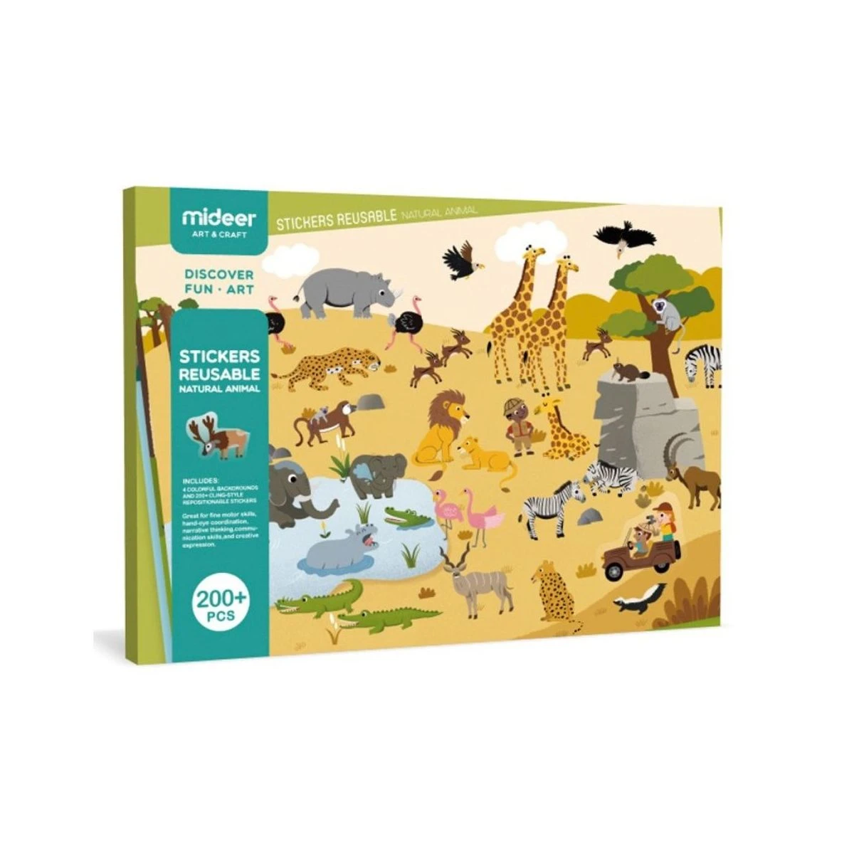 Stickers Repositionnables - Animaux 3 Stickers Repositionnables - Animaux