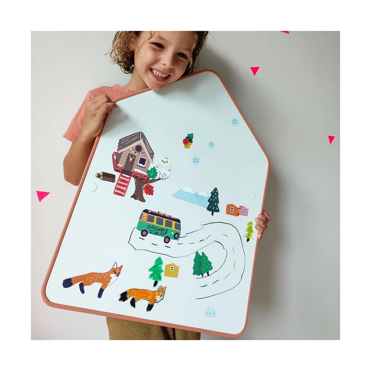 Tableau Blanc Magnétique – Format Cabane – Sobre 3 Tableau Blanc Magnétique – Format Cabane – Sobre