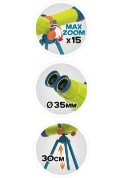 BUKI Téléscope Binoculaire Mini-sciences Pour Enfant -Divertissement Jeux Jouets Magasin telescope binoculaire mini sciences pour enfant 2