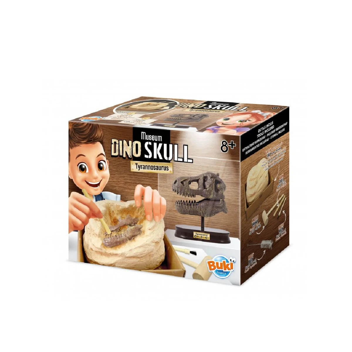 BUKI Tête De Dinosaure à Déterrer : T-Rex 3 BUKI Tête De Dinosaure à Déterrer : T-Rex
